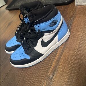 Nike Air Jordan 1 High OG Black and Blue Sneakers